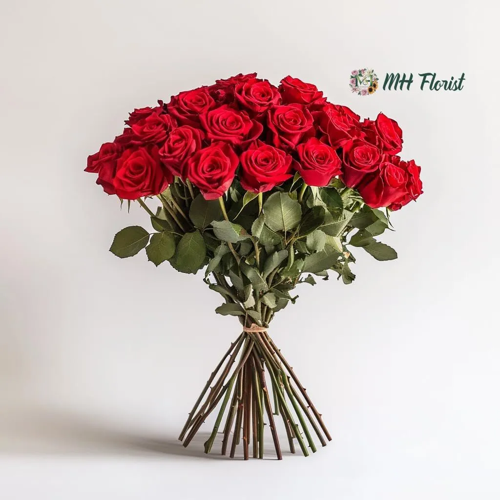 12 Fresh Cut Red Roses – Beautiful Gift