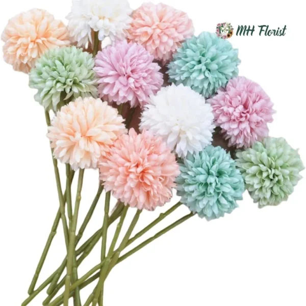 Multi-Colored Artificial Chrysanthemum Bouquet