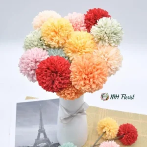 Multi-Colored Artificial Chrysanthemum Bouquet